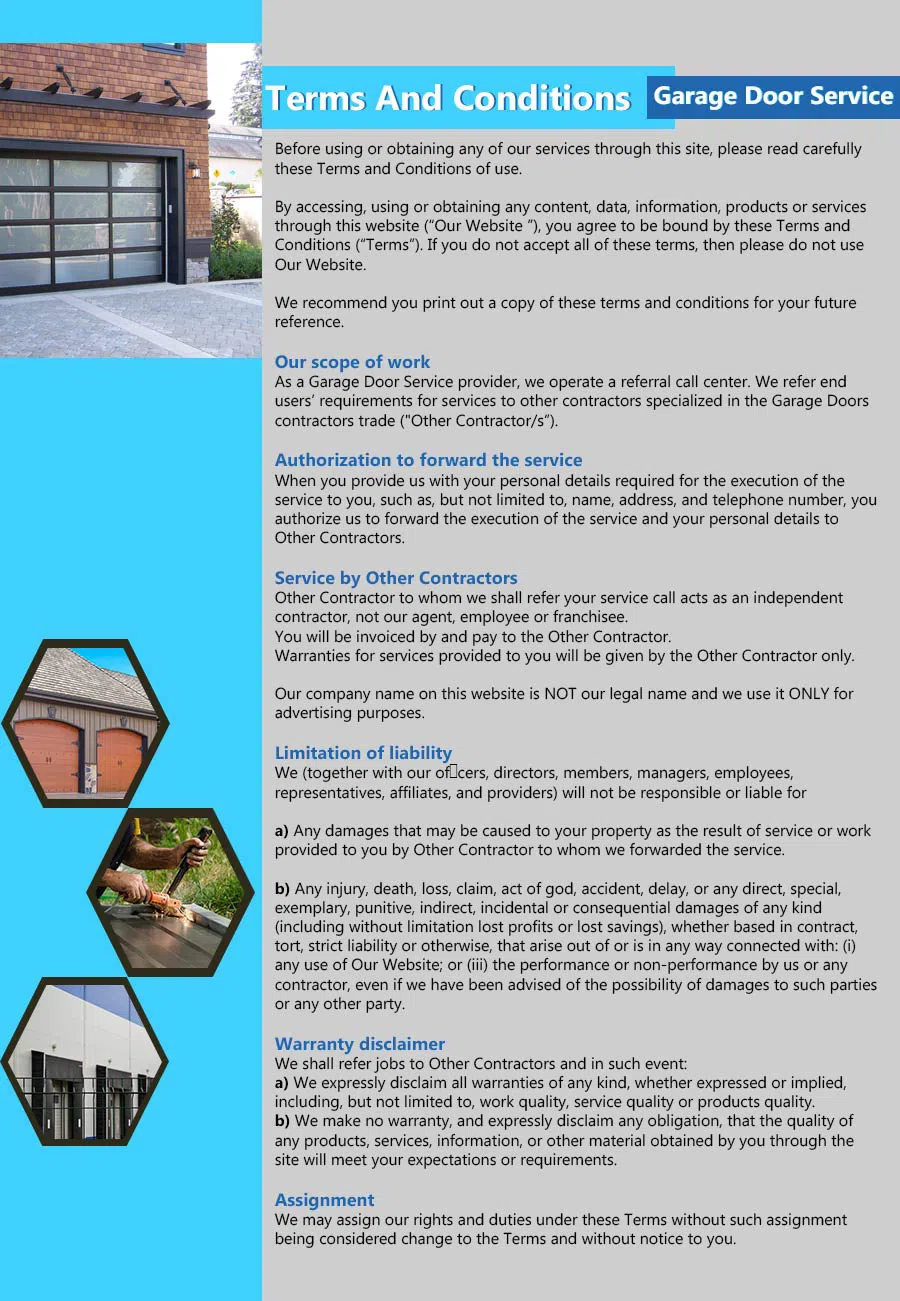 Capitol Garage Door Service Slinger, WI 262-448-4593 - terms4